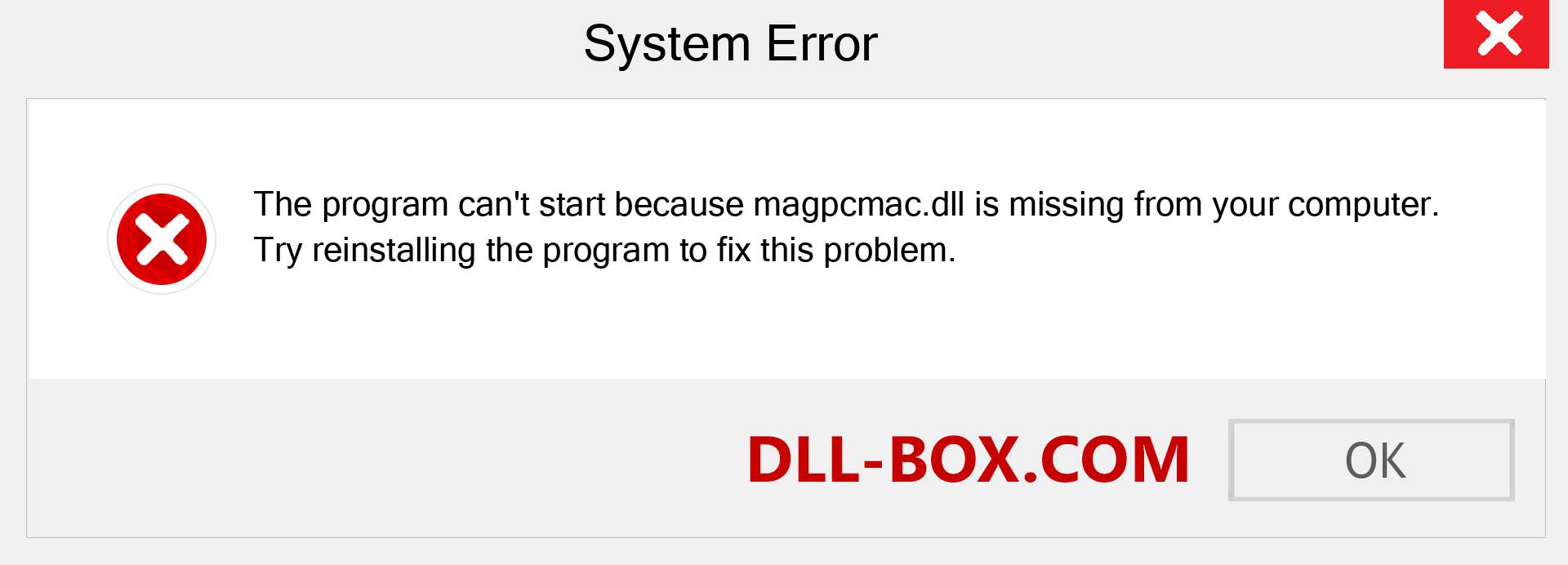  magpcmac.dll file is missing?. Download for Windows 7, 8, 10 - Fix  magpcmac dll Missing Error on Windows, photos, images