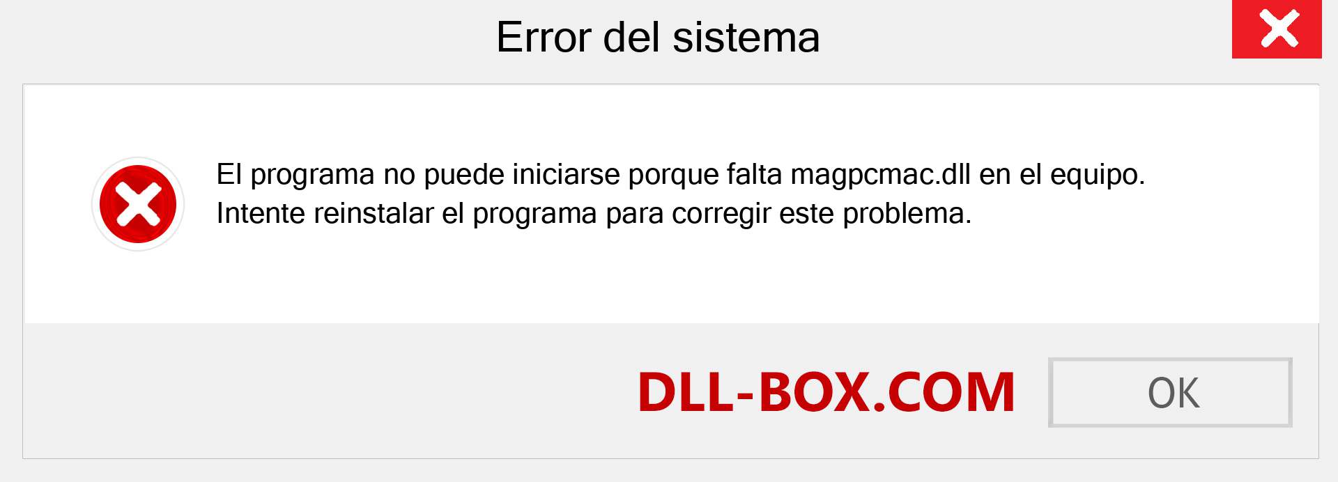 ¿Falta el archivo magpcmac.dll ?. Descargar para Windows 7, 8, 10 - Corregir magpcmac dll Missing Error en Windows, fotos, imágenes