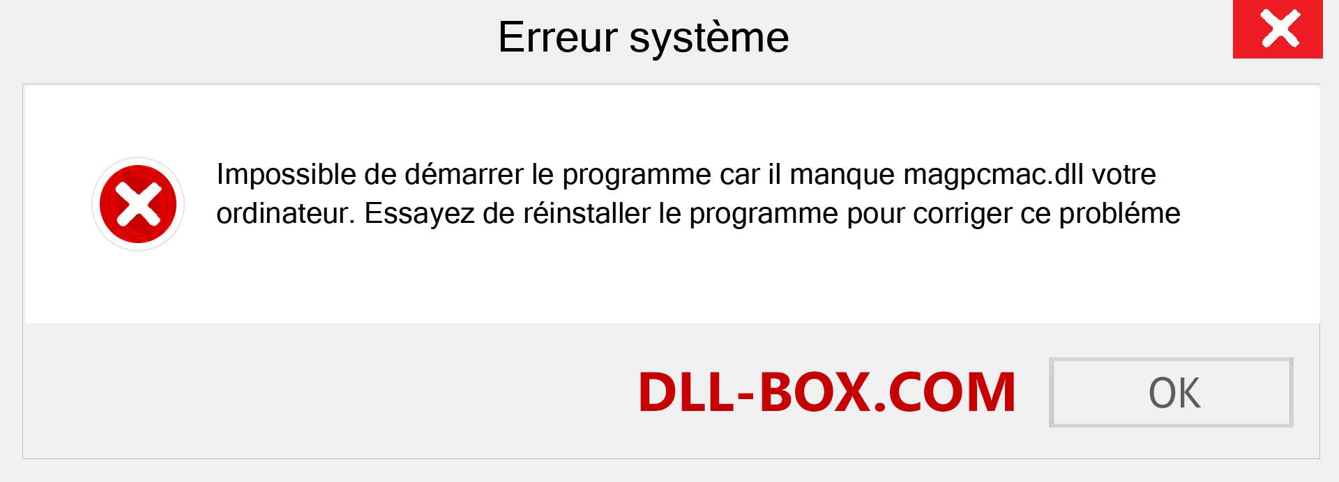 Le fichier magpcmac.dll est manquant ?. Télécharger pour Windows 7, 8, 10 - Correction de l'erreur manquante magpcmac dll sur Windows, photos, images